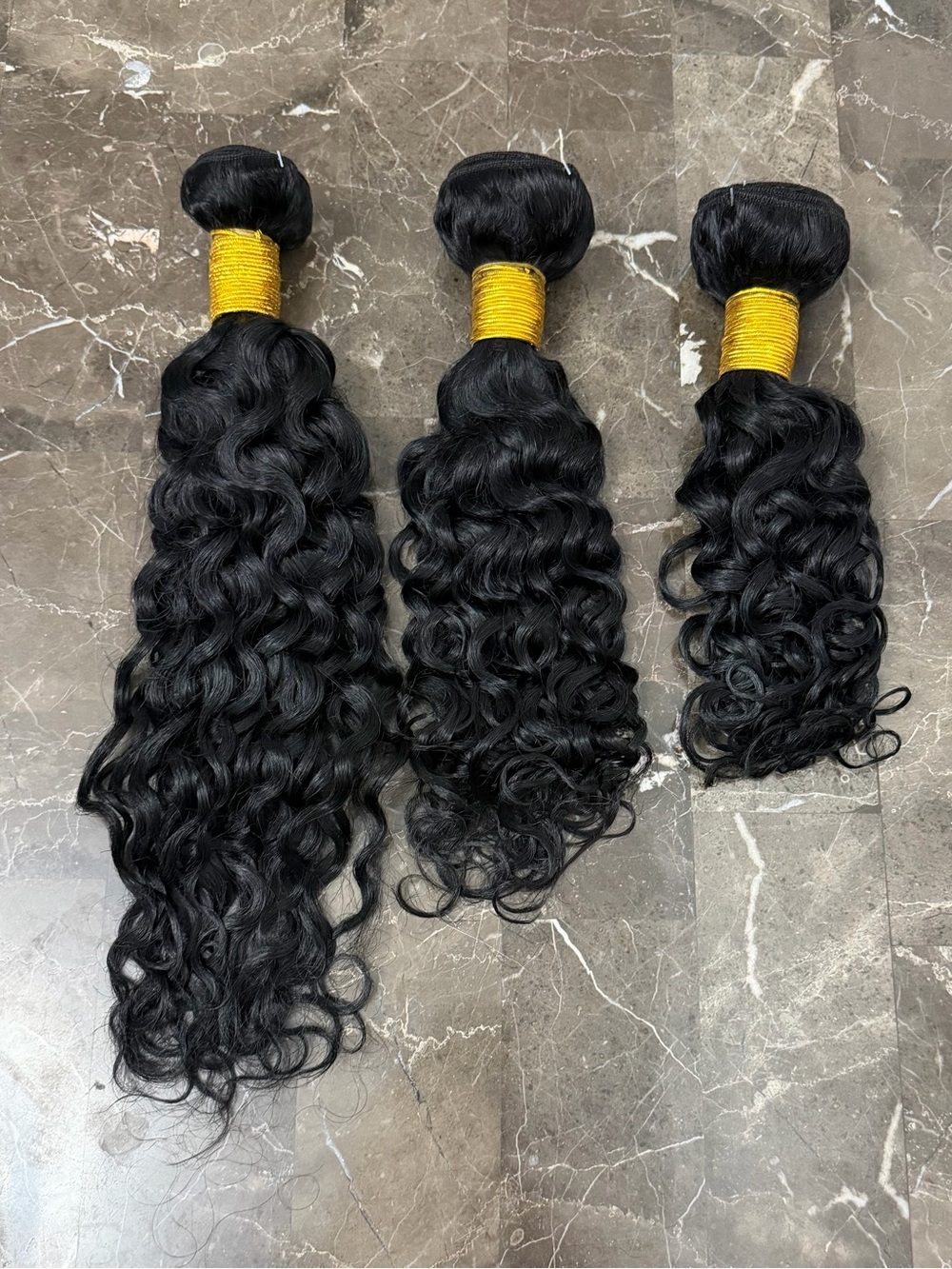 Water Wave Human Hair 3 Bundles 14 16 18 Inch Brazilian Hair